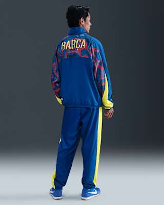 N*A様 FC Barcelona Nike サッカーウェアセット FC Barcelona Starting 5 Fourth Men's Nike Soccer Woven Jacket